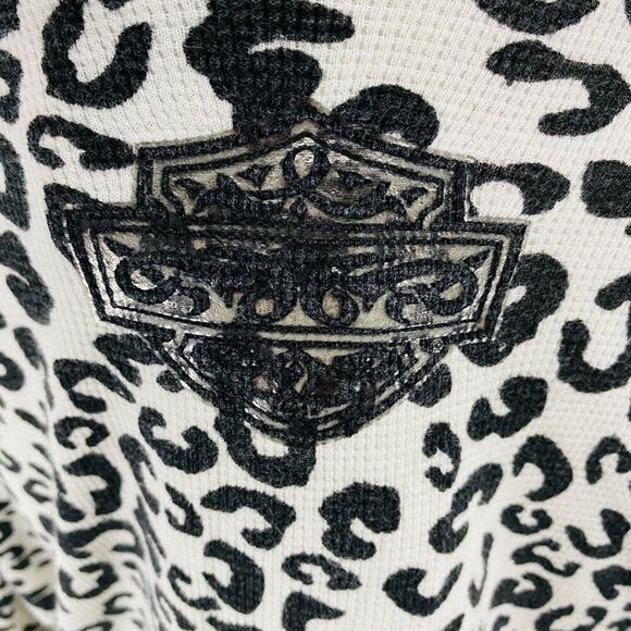 Harley Davidson Thermal Animal Print Long Sleeve Lightweight Large - Picture 3 of 8